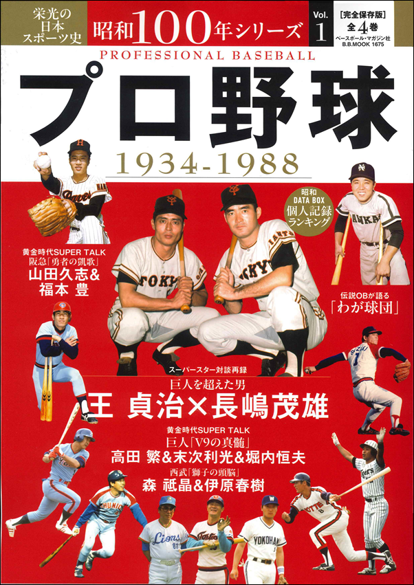 栄光の日本スポーツ史
昭和100年シリーズ  Vol.1
プロ野球 1934-1988