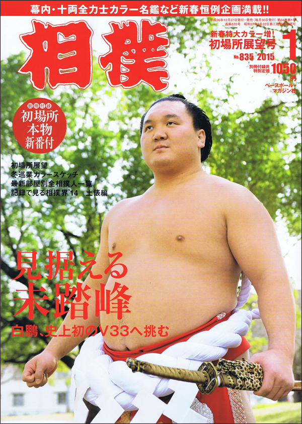 2022年限定カラー 琴欧洲 花形力士カラー写真 ベースボール・マガジン